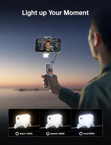 Hohem iSteady V3 Ultra Gimbal Stabilizer for Smartphone | AI Tracking, 360° Pan, Touchscreen, Remote Control, Built-in Extension & Tripod thumbnail 4