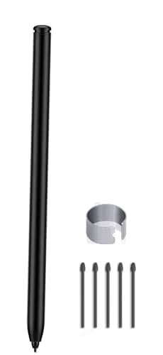 fllynewrite Magnetic Stylus Pen with Eraser & 5 Nibs for Remarkable 2, Kindle Scribe, BOOX Tablets (Black) thumbnail 1
