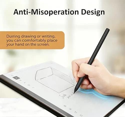 fllynewrite Magnetic Stylus Pen with Eraser & 5 Nibs for Remarkable 2, Kindle Scribe, BOOX Tablets (Black) thumbnail 5