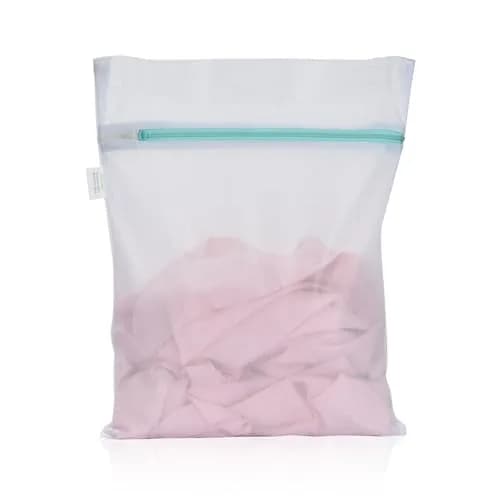 OTraki White Mesh Laundry Bag 30cm x 40cm | Reinforced Zipper for Delicates thumbnail 1