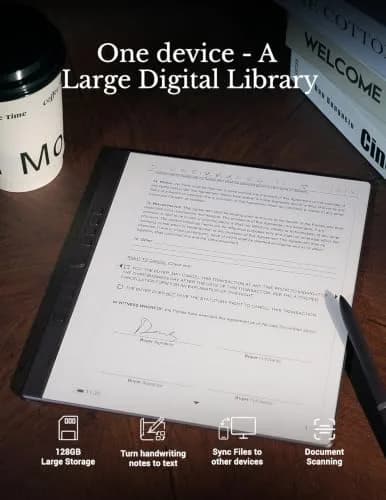 Penstar eNote 2 E-Ink Digital Notebook with Pen, 10.3" AI Paper Tablet, 128GB Storage, 6500mAh Battery, Android 14 | 300 ppi HD Display thumbnail 6