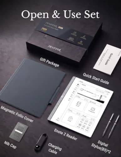 Penstar eNote 2 E-Ink Digital Notebook with Pen, 10.3" AI Paper Tablet, 128GB Storage, 6500mAh Battery, Android 14 | 300 ppi HD Display thumbnail 9
