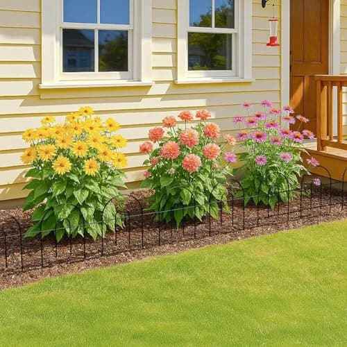 ZENY Garden Fence, Metal Decorative Border Panels, 18 in H x 150 ft L | Versatile Outdoor Landscape Border thumbnail 6