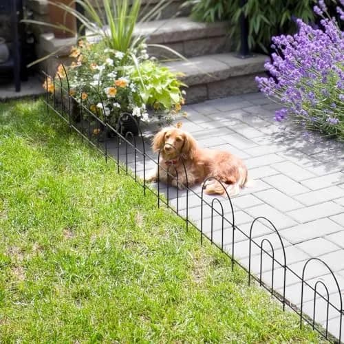 ZENY Garden Fence, Metal Decorative Border Panels, 18 in H x 150 ft L | Versatile Outdoor Landscape Border thumbnail 2