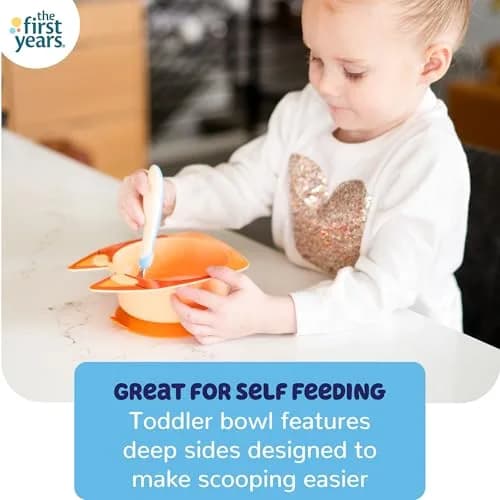 The First Years Bluey Kids Dinnerware Set with Suction Plate, Bowl, Fork & Spoon | 4-Piece Toddler Feeding Essentials thumbnail 5