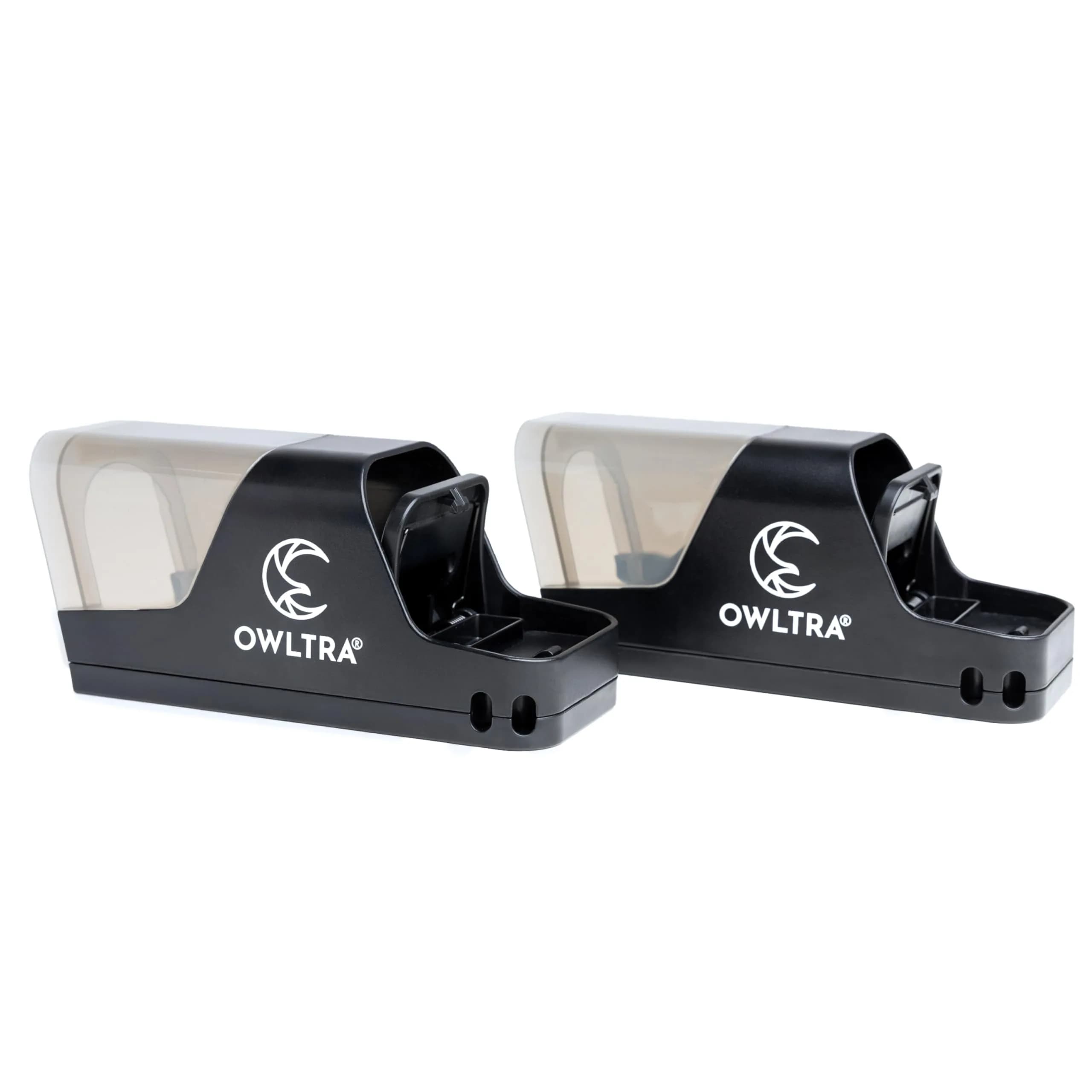 OWLTRA Black Extra Large Plastic Tunnel Rat Trap - 2 Pack, Pet-Safe Trigger - main product image