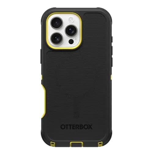 OtterBox Defender Series MagSafe Case for iPhone 16 Pro Max - Night (Black & Yellow) | Rugged & Durable thumbnail 1