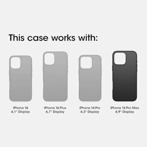 OtterBox Defender Series MagSafe Case for iPhone 16 Pro Max - Night (Black & Yellow) | Rugged & Durable thumbnail 2