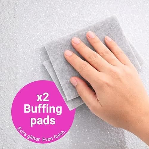 FBGC Pure Silver Glitter Paint Additive 400g (14.11oz) | Adds Sparkle to Walls & Furniture thumbnail 4
