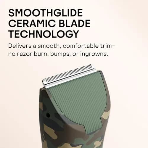 MERIDIAN The Trimmer Original Body Hair Trimmer for Men & Women, Forest | Waterproof & Rechargeable thumbnail 4