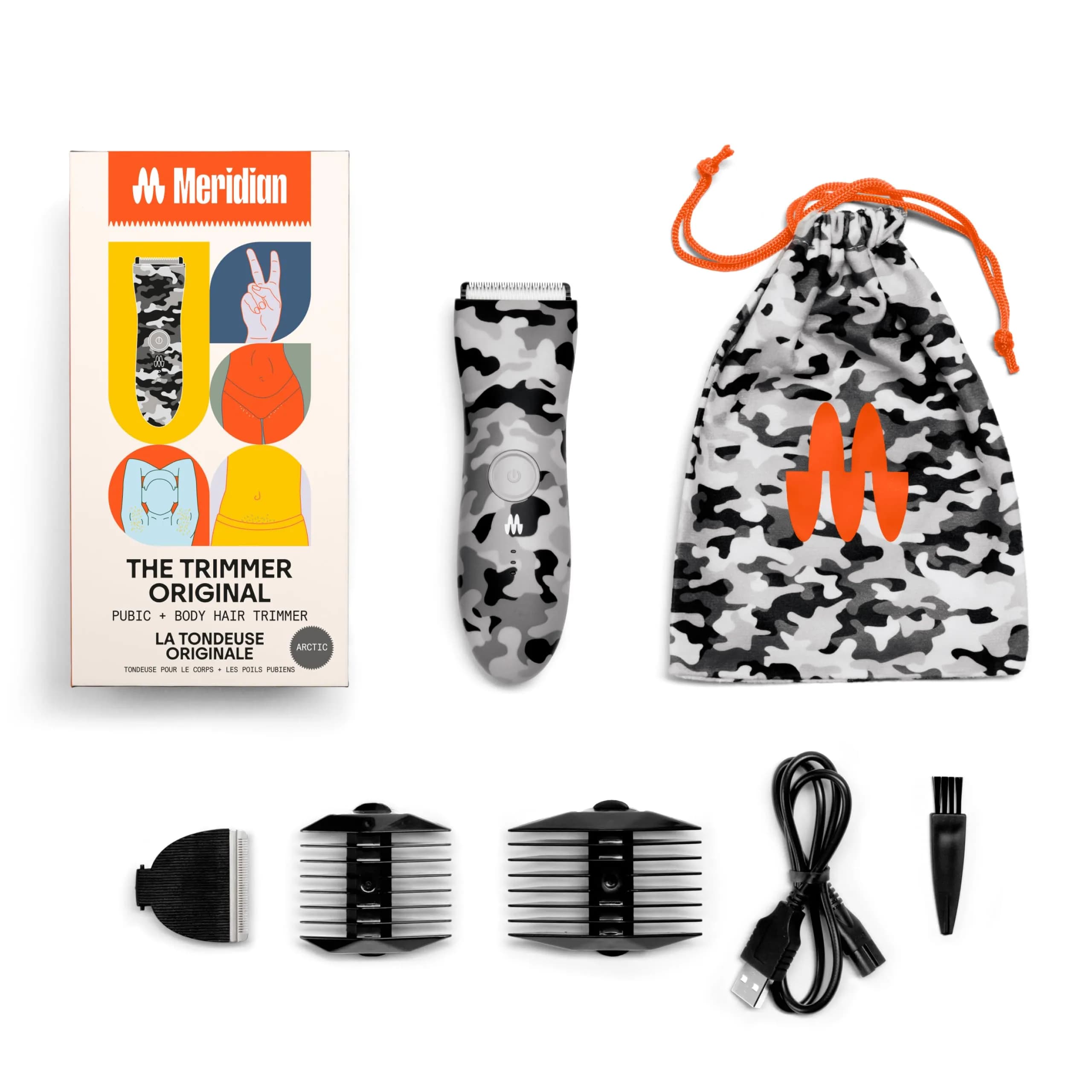 MERIDIAN The Trimmer Original Body Hair Trimmer for Men & Women Arctic | 3-12mm Adjustable Length - view 6