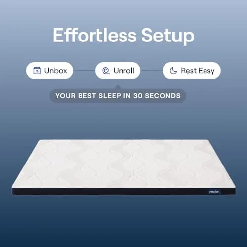 Nectar Firmer Mattress Topper Twin 51cm x 191cm (2" x 38" x 75") | Cooling Gel Memory Foam for Firm Support thumbnail 5