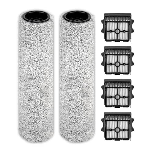 BRUVISH Vacuum Filter Replacement Kit for Tineco Floor One S9 Artist Pro & S6 | HEPA & Brush Rollers, 6 Pack thumbnail 1