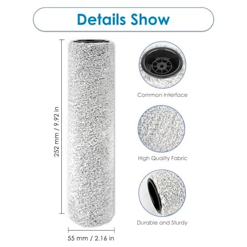 BRUVISH Vacuum Filter Replacement Kit for Tineco Floor One S9 Artist Pro & S6 | HEPA & Brush Rollers, 6 Pack thumbnail 7