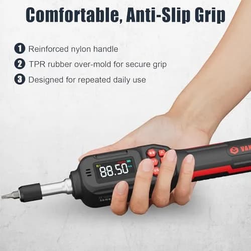 VANPO Digital Torque Screwdriver 0.5-10 Nm (4.42-88.5 in-lb) | Precision Tool for Bikes, Optics & Electronics thumbnail 8
