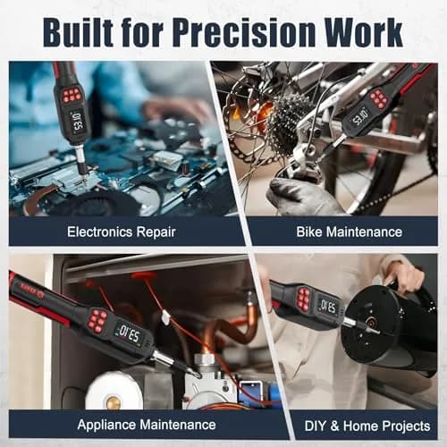 VANPO Digital Torque Screwdriver 1/4-Inch Drive 0.3-6Nm (2.65-53.10 in.lb) | Precision Gunsmithing Tool thumbnail 6
