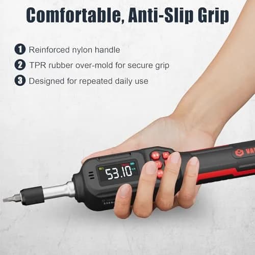 VANPO Digital Torque Screwdriver 1/4-Inch Drive 0.3-6Nm (2.65-53.10 in.lb) | Precision Gunsmithing Tool thumbnail 8