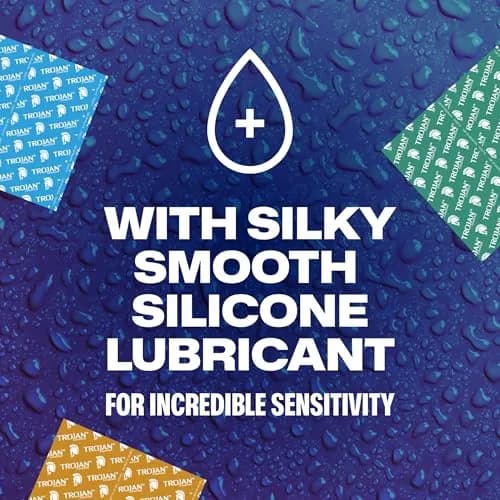 TROJAN Discovery Pack Assorted Latex Lubricated Condoms for Men, 12 Count | Variety Pack: Original, Ultra Thin, Ultra Ribbed thumbnail 9