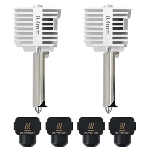 HzdaDeve 0.4mm Hardened Steel Hotend Kit 2-Pack | Precision Extrusion for Bambu Lab A1 Mini/A1/A2L Printers thumbnail 1