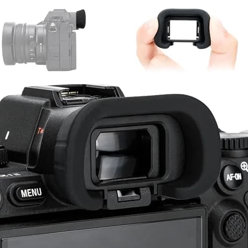 Kiorafoto FDA-EP21 Eyecup for Sony A7R VI A7RVI A7IV A7RV A1 II A9III A7S III | Blocks Stray Light for Clearer View thumbnail 1