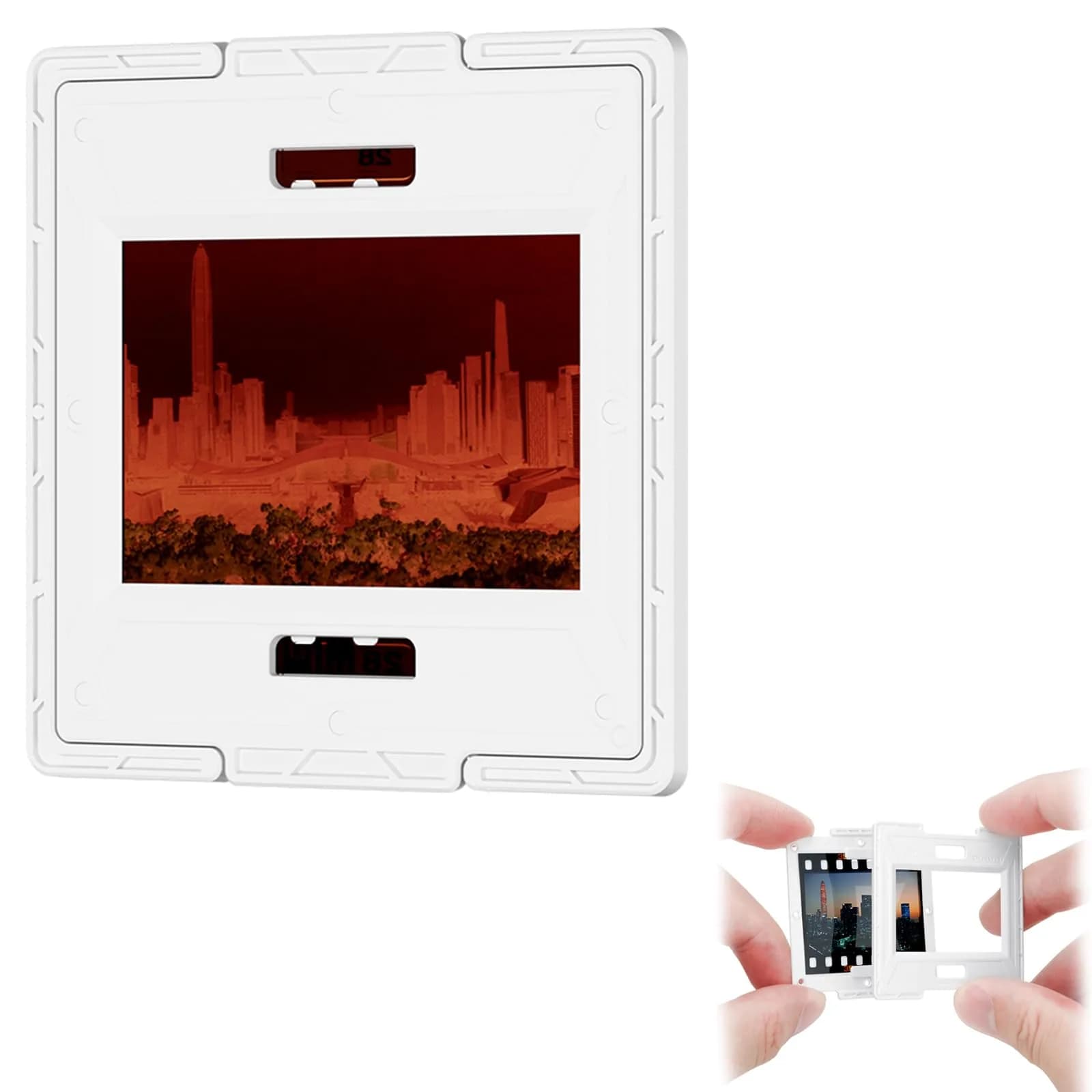 JJC 35mm Slide Film Mounts 50 Pairs (100 pcs) | Premium Scanning Accessories for Projectors & Scanners - main product image