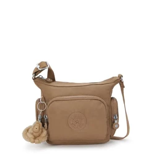 Kipling Gabbie Mini Crossbody Bag Early Tan Nylon | Adjustable Strap, 4L Capacity thumbnail 1