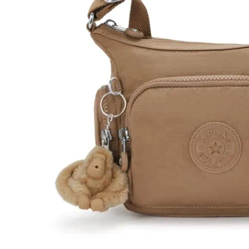 Kipling Gabbie Mini Crossbody Bag Early Tan Nylon | Adjustable Strap, 4L Capacity thumbnail 5
