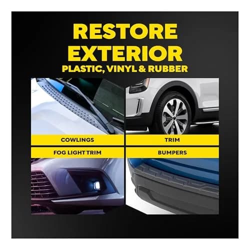 Meguiar's Ultimate Black Plastic Restorer 16 Oz | Deep UV Protection, Long-Lasting Gloss, Fast-Drying thumbnail 3