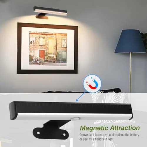 EUIOKUN Wireless Picture Light with Remote | Battery Operated Wall Sconces for Wall Decor thumbnail 3