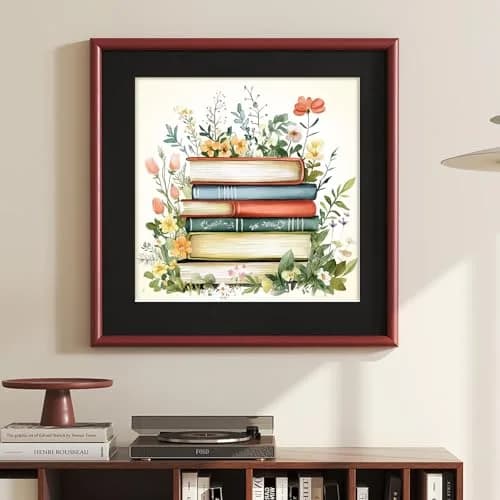 Amphol Paint by Numbers Kit for Adults 16”x16” | Floral Canvas with Acrylic Paint & Brushes thumbnail 2