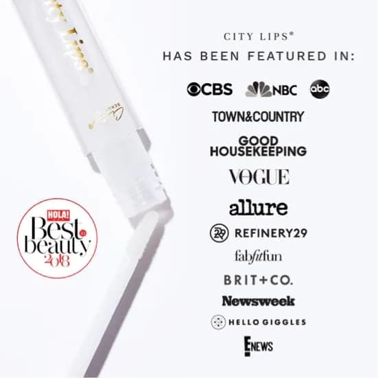 City Beauty City Lips Clear Plumping Lip Gloss 0.48 Fl Oz | Hyaluronic Acid & Peptides thumbnail 10