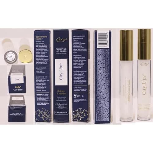 City Beauty City Lips Clear Plumping Lip Gloss 0.48 Fl Oz | Hyaluronic Acid & Peptides thumbnail 12