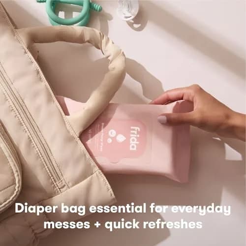 Frida Mom Breast Pump Wipes, Multi-Surface Cleaner, Travel Essentials, 40ct | Food-Grade, Gentle & Travel-Friendly thumbnail 5