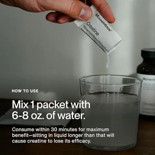 Momentous Creatine Monohydrate Powder 5g per Serving, Unflavored | NSF Certified for Sport thumbnail 5