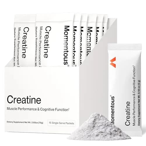 Momentous Creatine Monohydrate Powder 5g per Serving, Unflavored | NSF Certified for Sport thumbnail 1