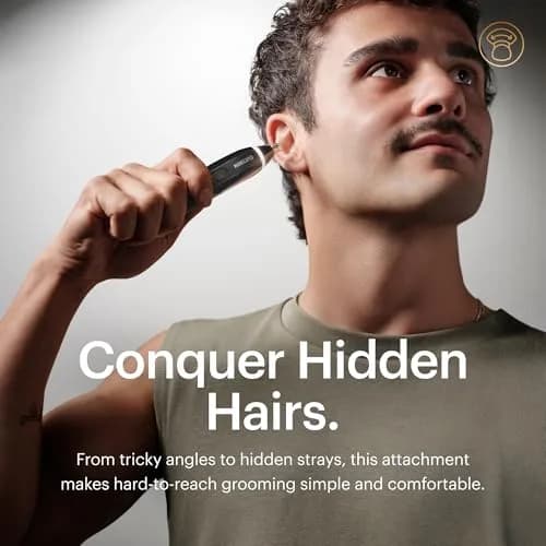 MANSCAPED Weed Whacker 3.0 PRO Electric Nose, Ear & Eyebrow Hair Trimmer | SkinSafe Technology, Waterproof, Rechargeable, 60 Min Runtime thumbnail 8
