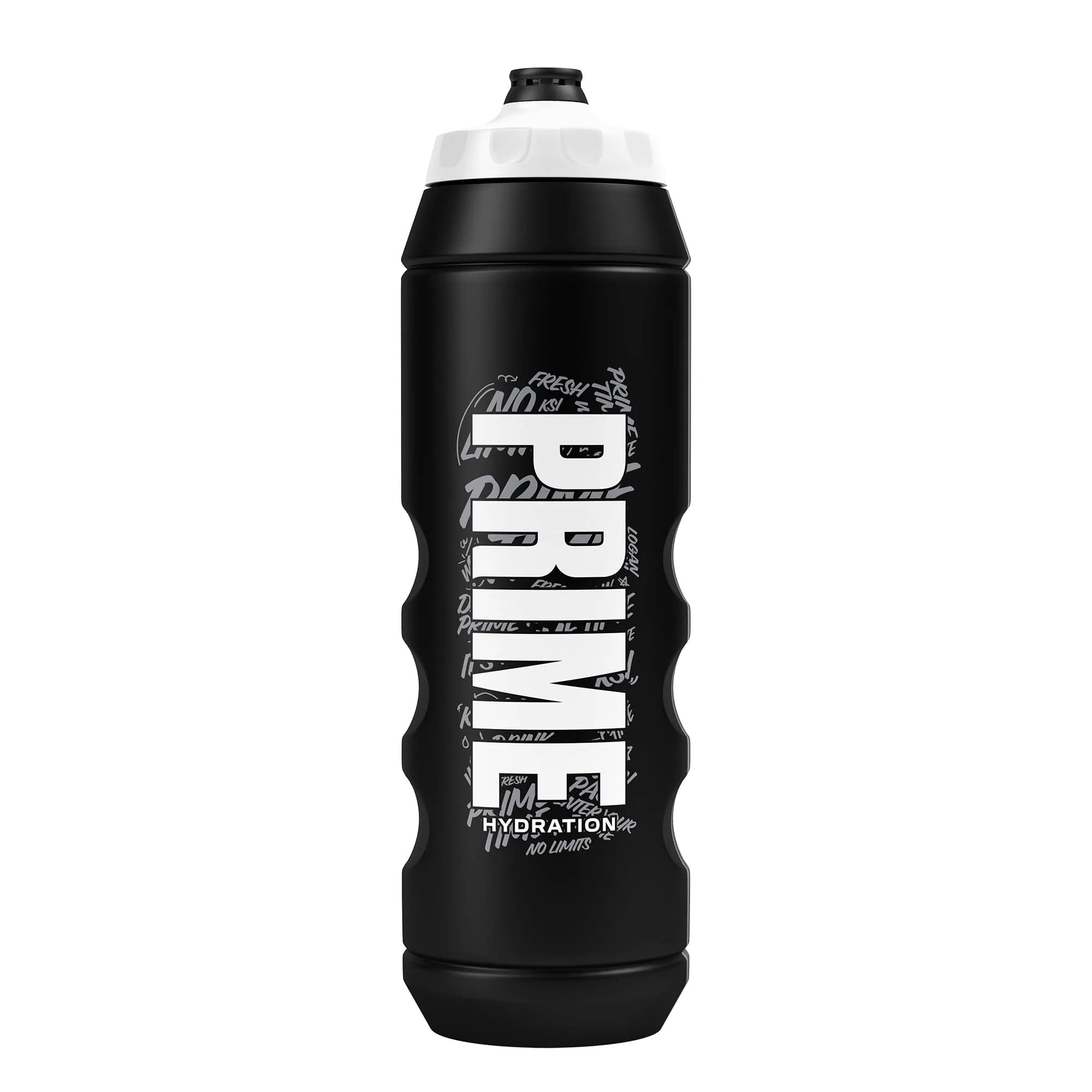 PRIME Hydration 32 oz Black Graffiti Sports Water Bottle | BPA Free, Leakproof & Dishwasher Safe
