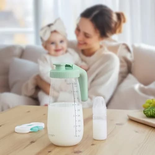 Momcozy Glass Breast Milk Pitcher 1.4 L (48oz) | BPA-Free, Leak-Proof, Wide Mouth for High Supply thumbnail 7