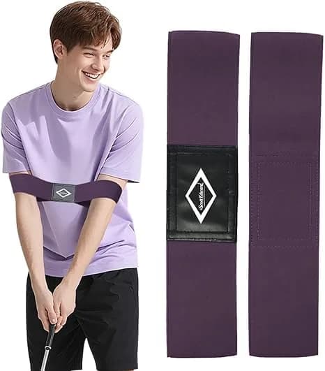 Scott Edward Pro Golf Swing Training Aid X-Large Purple | Corrects Swing Gesture for Beginners — Purple