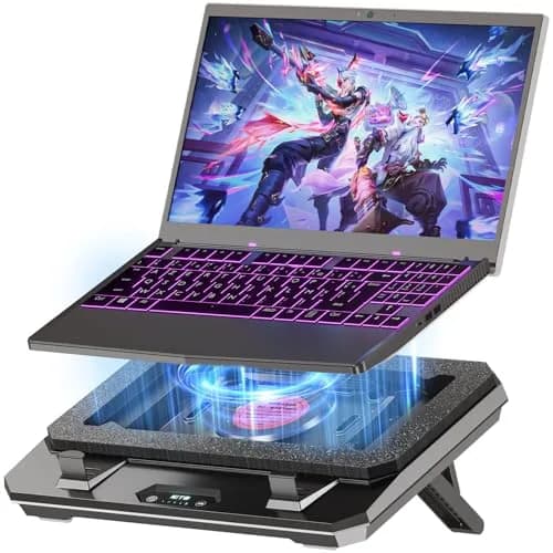 IETS GT300 Upgraded Laptop Cooling Pad with Adjustable Stand & Air Filter | 10-17 inch Gaming Laptop Cooler thumbnail 1