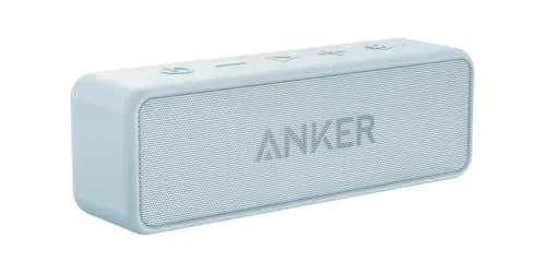 Anker Soundcore 2 Portable Bluetooth Speaker, 12W Stereo Sound, IPX7 Waterproof, 24H Playtime | Baby Blue thumbnail 1