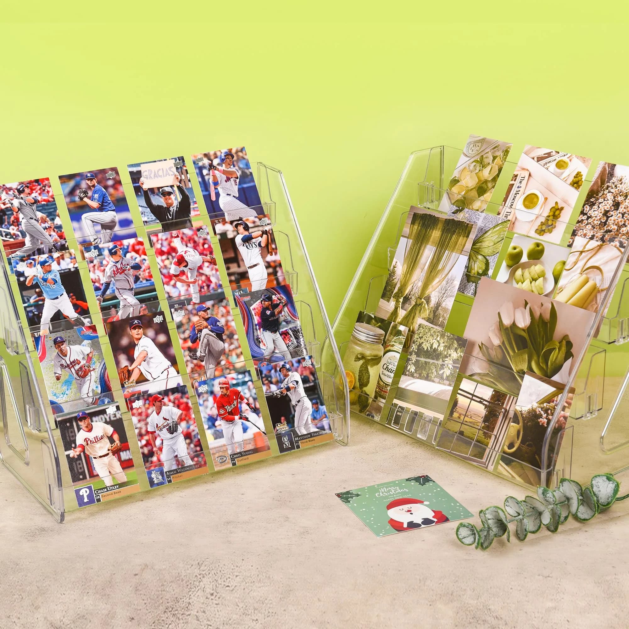 CELSOL Clear Acrylic Card Display Stand 4 Tier 2 Pack | Holds Graded Slabs & Trading Cards - view 6