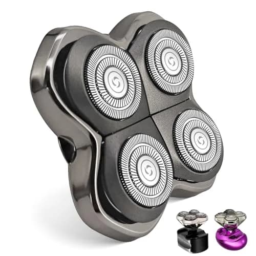 VODOZAVA Pro 4 Shaver Replacement Heads for Skull | Self-Sharpening, Wet & Dry, 4-Head Set thumbnail 1