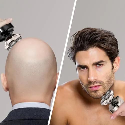 VODOZAVA 2Pack Pro 4 Shaver Replacement Heads for Skull, Self-Sharpening Blades, Silver PRO | Compatible with Pitbull Gold PRO thumbnail 7