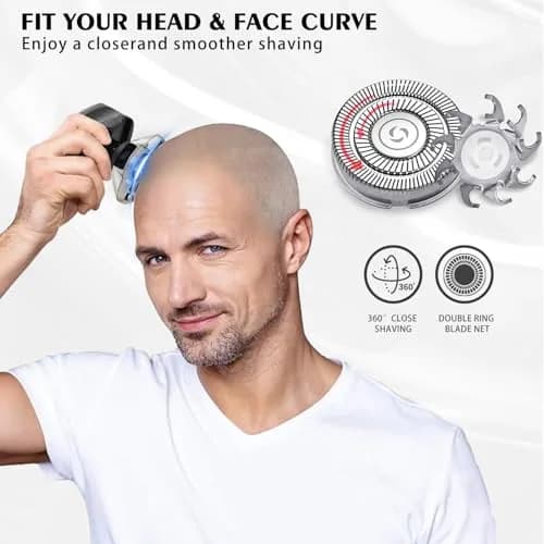 VODOZAVA Pro 4 Head Replacement Blades 12-Pack | Precision Shaver Heads for Skull Pitbull Gold Pro, Platinum Pro, Silver Pro, Diamond Pro, Butterfly Kiss Pro Shavers thumbnail 4