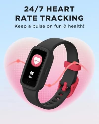 BIGGERFIVE Vigor Kids Fitness Tracker Watch AMOLED Screen, 3ATM Waterproof | No Phone Needed, Heart Rate & Sleep Monitor thumbnail 6