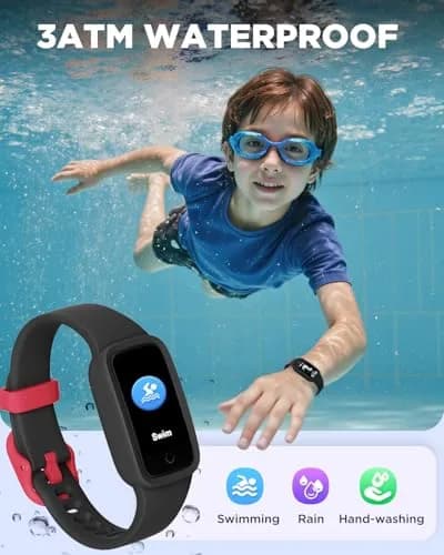 BIGGERFIVE Vigor Kids Fitness Tracker Watch AMOLED Screen, 3ATM Waterproof | No Phone Needed, Heart Rate & Sleep Monitor thumbnail 7