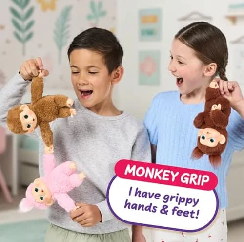 Little Live Pets My Baby Monkey Minis Luna Lemon Interactive Plush Toy | 18.8 cm (7.4") thumbnail 2