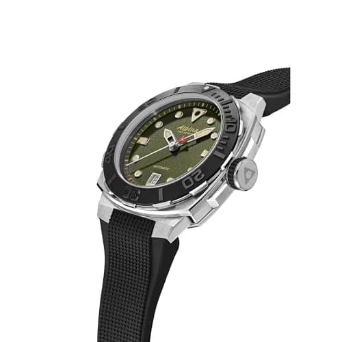 Alpina Men's Swiss Made Automatic Seastrong Watch, Green Dial, 39x40.5mm | Water-Resistant 300MM, Anti-Reflective Sapphire thumbnail 2