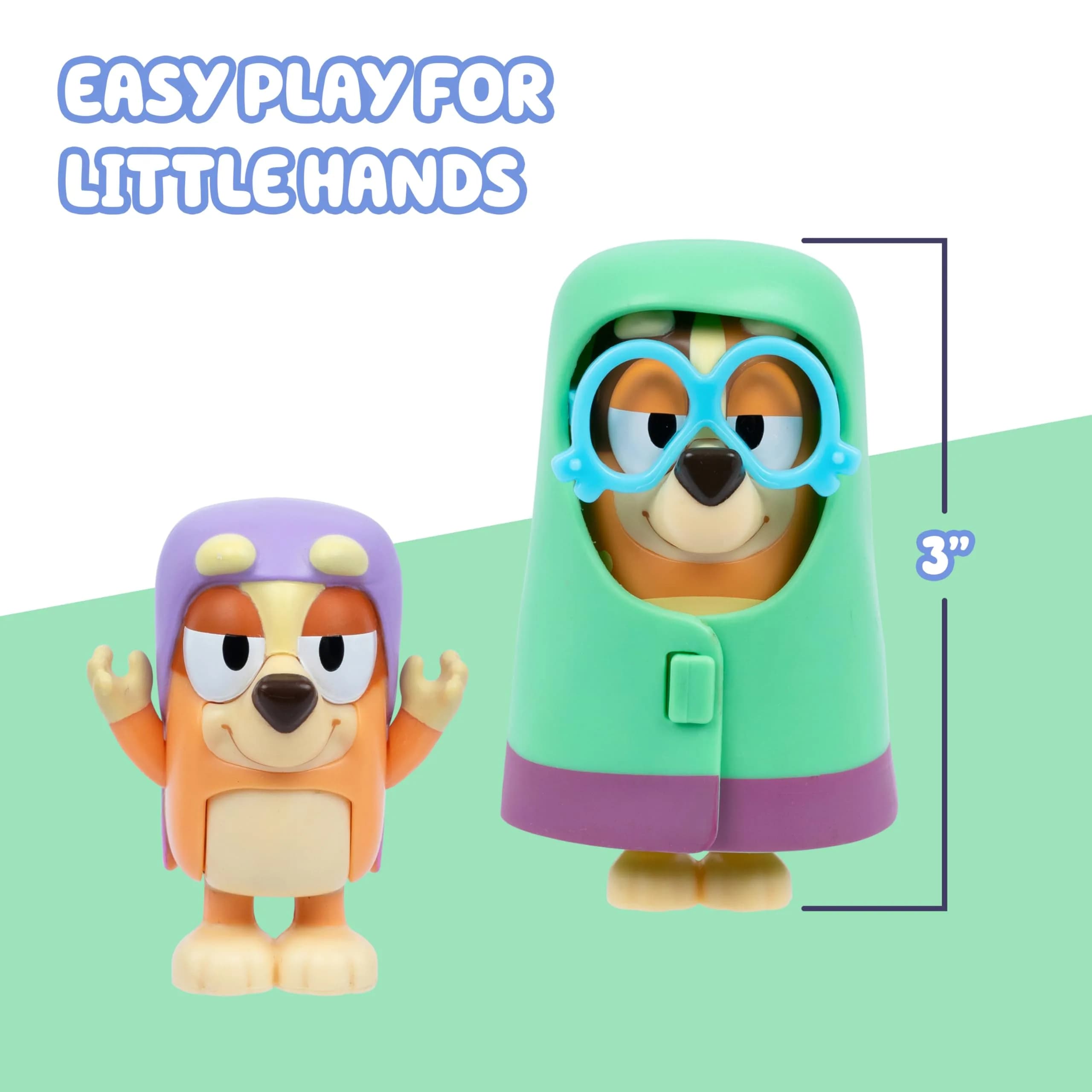 Bluey Figure 4-Pack Here Come The Grannies | Episode-Themed Toys | 6-7.6 cm (2.5-3") - view 5
